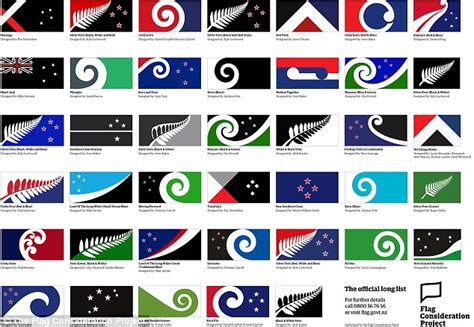 New Zealand's new national flag shortlist is revealed with only one with Union Jack | Daily Mail ...