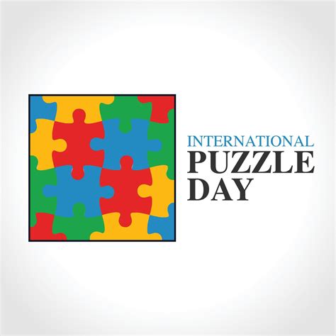 international puzzle day vector illustration 5479517 Vector Art at Vecteezy