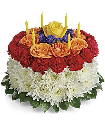 Your Wish Is Granted Birthday Cake Bouquet in Wentzville MO - Dunn's Florist