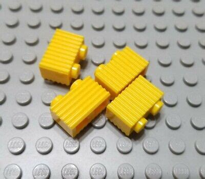 LEGO Lot of 4 Yellow 1x2 Grill Creator House Profile Brick Pieces | eBay