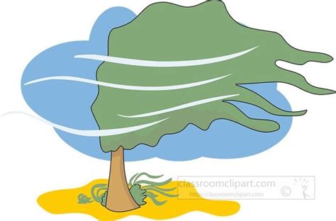 Weather Clipart-weather tree blowing in wind clipart