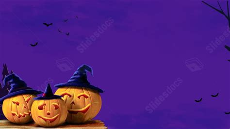 Halloween Pumpkin Cartoon Powerpoint Background For Free Download - Slidesdocs