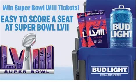 2023 Bud Light Largest Super Bowl Giveaway - Win Two Tickets To Super ...