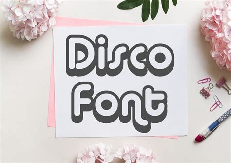 Disco Font Instant Digital Download File 80s Font Cutting File - Etsy