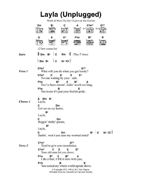 Layla | Sheet Music Direct