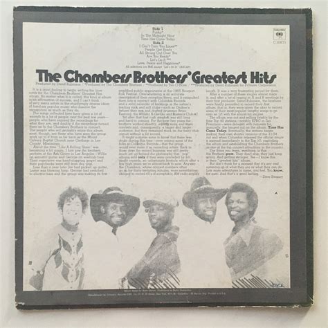 The Chambers Brothers' Greatest Hits LP Vinyl Record - Etsy