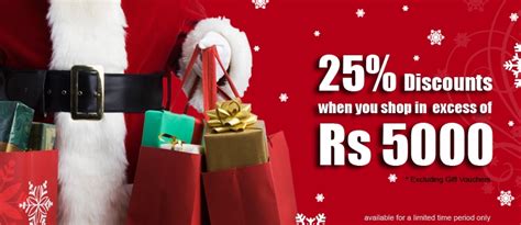 Hameedia Offers 25% Discounts on shopping excess Rs.5000.00 for charismas season. – SynergyY