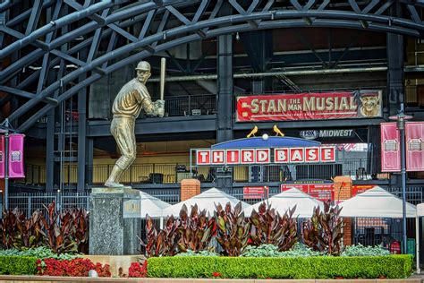 Stan Musial Statue at Busch Stadium St Louis MO Photograph by Greg ...