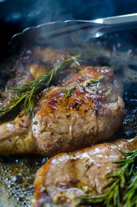 Garlic Rosemary Lamb Steaks - Mooshu Jenne