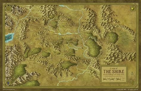 A detailed map of The Shire by Maxime Plasse : r/lotr