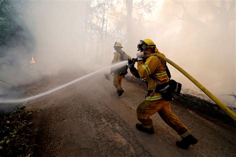 Firefighters battle to save communities from epic California fire