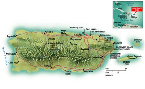 Map Of Puerto Rico With Cities And Towns - Maping Resources