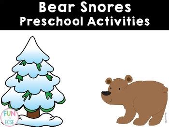 Bear Snores Preschool Activities by Fun in ECSE | TpT