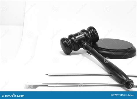 Judge S Gavel Isolated on White Background Stock Photo - Image of ...