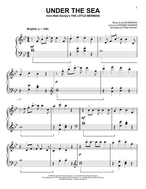 Under The Sea | Sheet Music Direct