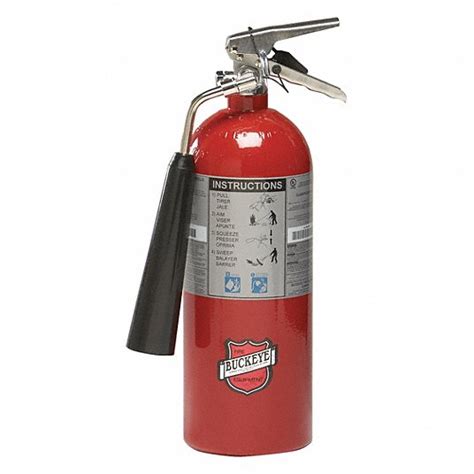 BUCKEYE, 5 lb Extinguisher Capacity, 5B:C, Fire Extinguisher - 35WT14 ...