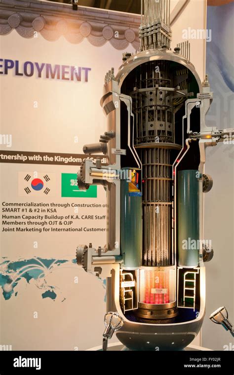 Scale model of nuclear reactor core vessel Stock Photo, Royalty Free ...