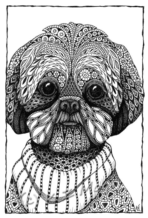 Small/Med Breed Dog Portraits matted by MelangeSeriousFunArt | Dog coloring page, Matted prints