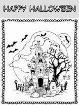 Happy Halloween Coloring Pages Sheets  Book sketch template