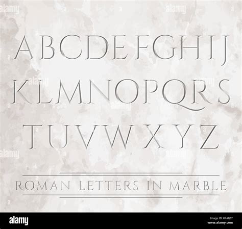 Engraved roman letters Stock Vector Images - Alamy