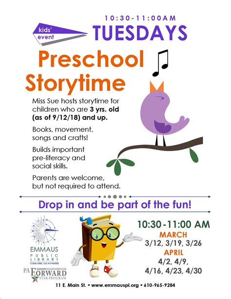 Preschool Storytime - Emmaus Public Library