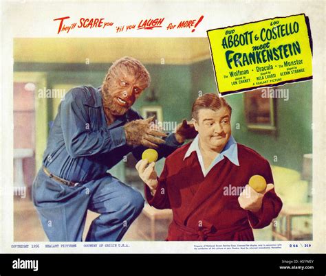 Abbott and Costello Meet Frankenstein - Movie Poster Stock Photo - Alamy