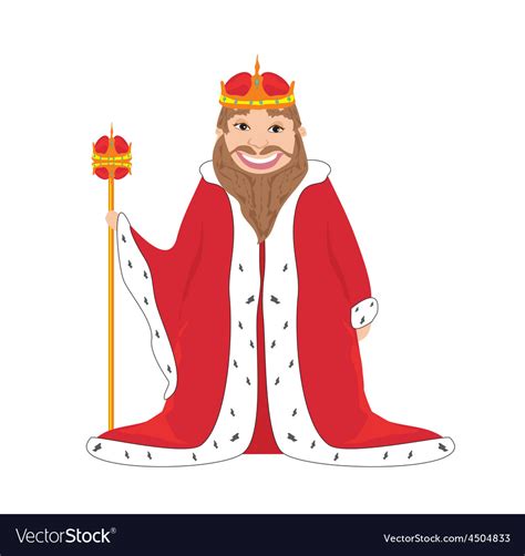 King - isolated drawing Royalty Free Vector Image