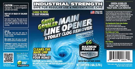 Green Gobbler Ultimate Main Drain Opener + Drain Cleaner + Hair Clog Remover - 4 7131064148865 ...