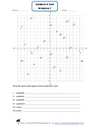 Quadrant Worksheets