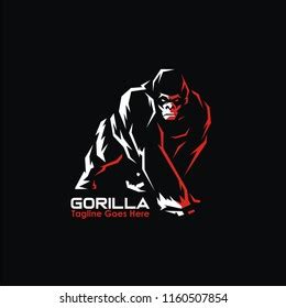 Angry Gorilla Logo Stock Vector (Royalty Free) 1160507854 | Shutterstock