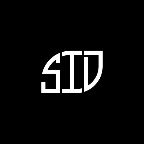 SID letter logo design on black background. SID creative initials letter logo concept. SID ...