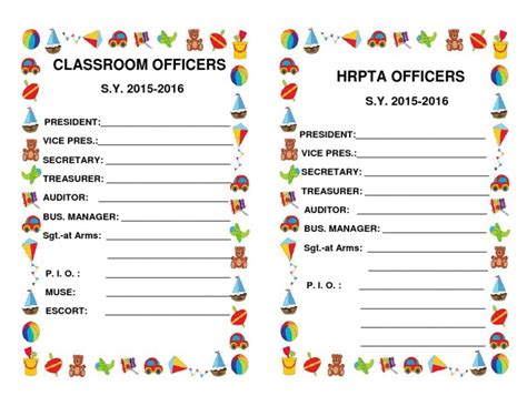 Classroom Officers - Docx2016 | PDF