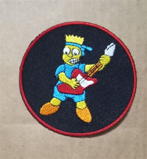 Bart Simpson with Guitar - The Simpsons - embroidered Iron on patch