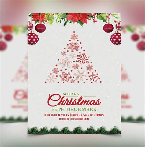 Editable Free Christmas Invitation Templates Word