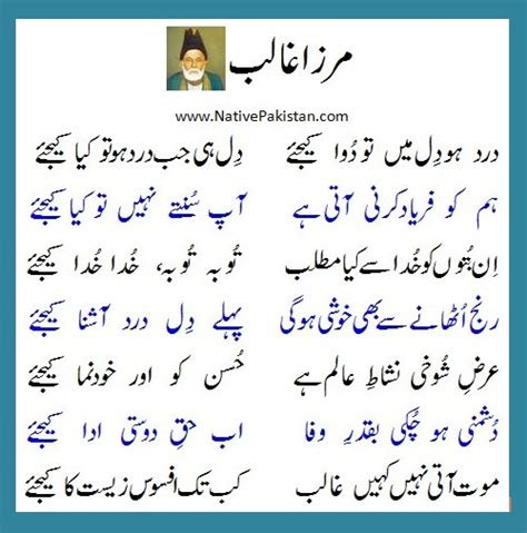 Mirza Ghalib Urdu Poetry | Ghazals of Ghalib