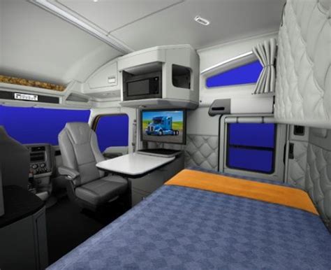 inside of a semi truck sleeper cab - Vernita Pederson