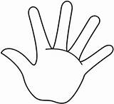 Hand Coloring Page sketch template
