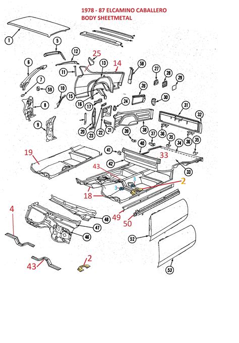78-87 ELCAMINO CABALLERO SHEET METAL PARTS – Chicago Muscle Car Parts , Inc.