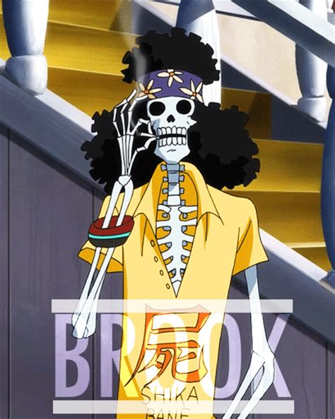 Brook finnaly let's himself go | One Piece | Anime, Gifs, Desenhos animados