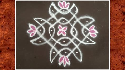 Easy Daily Kolams with dots || Small Muggulu || Simple Daily Rangoli ...