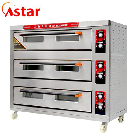 Astar Bakery Equipment Baking Machine Stainless Steel 3 Deck 9 Trays ...