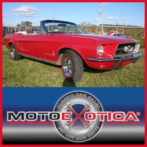 1967 Ford Mustang Convt Red | Motoexotica Classic Cars