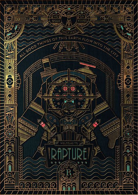 Showcase of 30 Art Deco Inspired Designs and Artworks | Bioshock art, Bioshock rapture, Bioshock