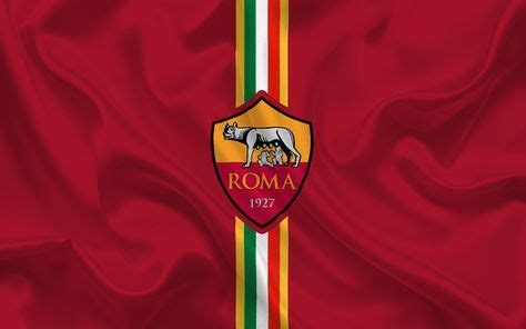 Scarica sfondi Roma, squadra di calcio, emblema di Roma, logo, Serie A, Italia, calcio