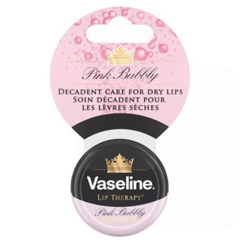 Vaseline Lip Tin Pink Bubbly - 0.6oz, 1 unit - Fry’s Food Stores