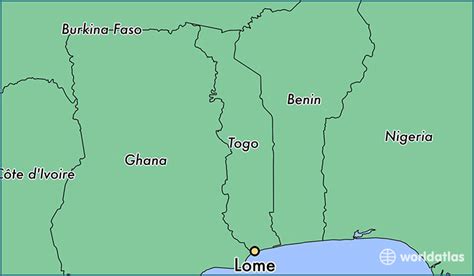 Where is Lome, Togo? / Lome, Maritime Map - WorldAtlas.com