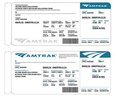 Amtrak Ticket Redesign on Behance