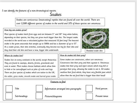 KS2 differentiated non-chronological report WAGOLL editable with ...