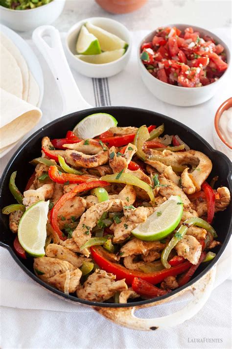 Fajitas de Pollo con Verduras en Casa! | Laura Fuentes