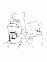 Snoop Dogg coloring Page sketch template